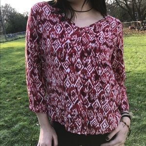 printed red top